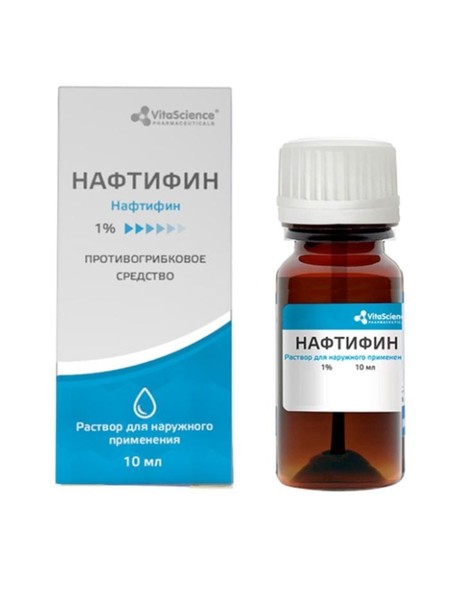 VITALIFE/VITASCIENCE НАФТИФИН РАСТВОР ДЛЯ НАРУЖНОГО ПРИМЕНЕНИЯ 1% 10 МЛ №1