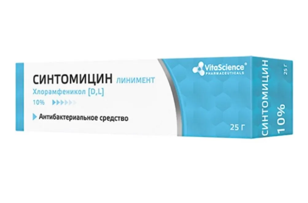 VITALIFE/VITASCIENCE СИНТОМИЦИН ЛИНИМЕНТ 10% 25 Г №1