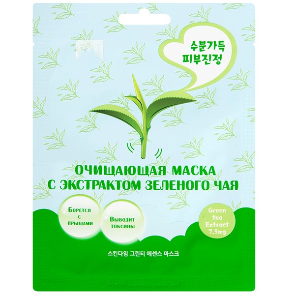 PL МАСКА ДЛЯ ЛИЦА ОЧИЩАЮЩАЯ С ЭКСТРАКТОМ ЗЕЛЕНОГО ЧАЯ МАСКА ДЛЯ ЛИЦА   №1
