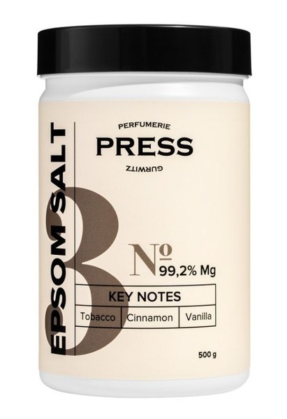 PRESS GURWITZ PERFUMERIE СОЛЬ АНГЛИЙСКАЯ С МАГНИЕМ №3 ТАБАК/КОРИЦА/ВАНИЛЬ СОЛЬ ДЛЯ ВАННЫ 500 Г №1