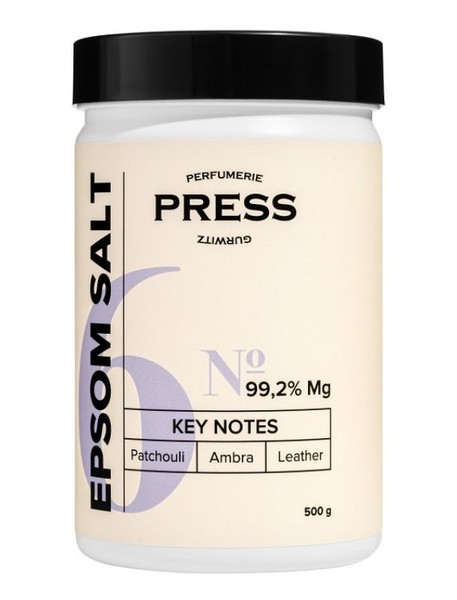 PRESS GURWITZ PERFUMERIE СОЛЬ АНГЛИЙСКАЯ С МАГНИЕМ №6 ПАЧУЛИ/АМБРА/КОЖА СОЛЬ ДЛЯ ВАННЫ 500 Г №1