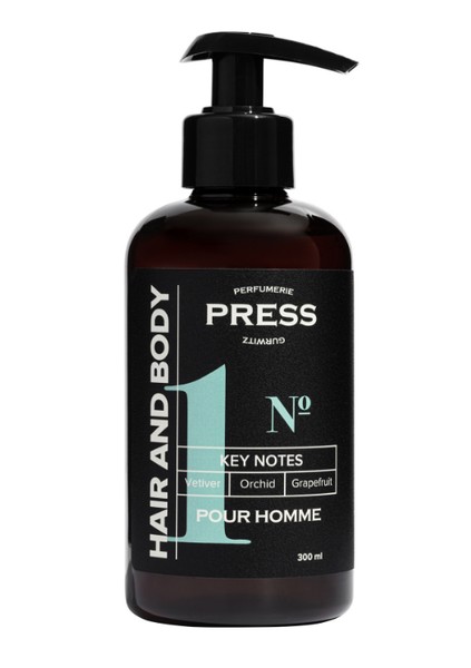 PRESS GURWITZ PERFUMERIE POUR HOMME ШАМПУНЬ-ГЕЛЬ Д/ВОЛОС/ТЕЛА №1 КАРДАМОН/КОЖА/ЖАСМИН ГЕЛЬ-ШАМПУНЬ  300 МЛ №1