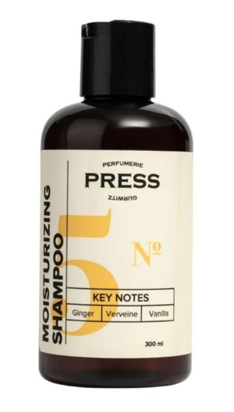 PRESS GURWITZ PERFUMERIE ШАМПУНЬ Д/ВОЛОС №5 УВЛАЖНЯЮЩИЙ ИМБИРЬ/ВАНИЛЬ/ВЕРБЕНА ШАМПУНЬ ДЛЯ ВОЛОС  300 МЛ №1