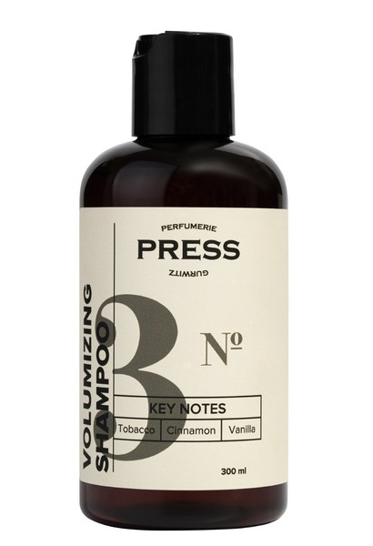 PRESS GURWITZ PERFUMERIE ШАМПУНЬ Д/ВОЛОС №3 Д/ЖИРНЫХ У КОРНЕЙ ПРИДАЮЩИЙ ОБЪЕМ ТАБАК/ВАНИЛЬ/КОРИЦА ШАМПУНЬ ДЛЯ ВОЛОС  300 МЛ №1