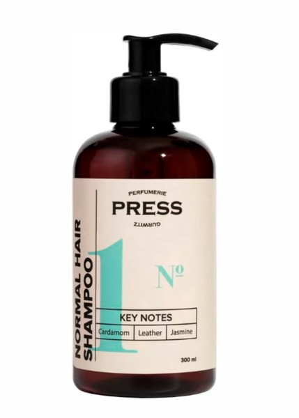 PRESS GURWITZ PERFUMERIE ШАМПУНЬ Д/ВОЛОС №1 Д/НОРМАЛЬНЫХ УКРЕПЛЯЮЩИЙ КАРДАМОН/КОЖА/ЖАСМИН ШАМПУНЬ ДЛЯ ВОЛОС  300 МЛ №1