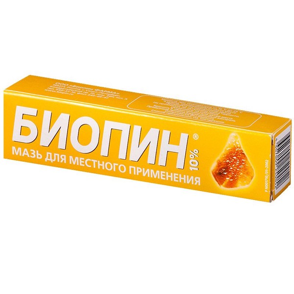 БИОПИН МАЗЬ ДЛЯ НАРУЖНОГО ПРИМЕНЕНИЯ 100 МГ/Г 40 Г №1