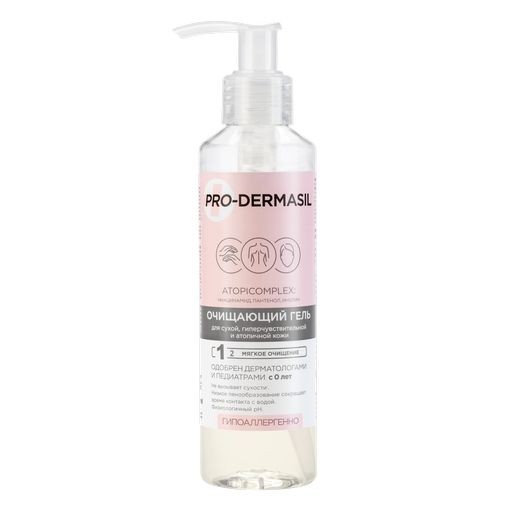 PRO-DERMASIL ГЕЛЬ ОЧИЩАЮЩИЙ ДЛЯ СУХОЙ/ГИПЕРЧУВСТВИТЕЛЬНОЙ И АТОПИЧНОЙ КОЖИ КОСМЕТИЧЕСКИЙ ГЕЛЬ 160 МЛ №1