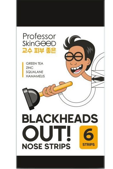PROFESSOR SKINGOOD ПОЛОСКИ Д/НОСА ОТ ЧЕРНЫХ ТОЧЕК BLACKHEADS OUT NOSE STRIPS ПОЛОСКИ    №6
