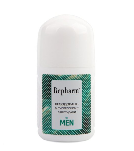 REPHARM ДЕЗОДОРАНТ-АНТИПЕРСПИРАНТ МУЖСКОЙ С ПЕПТИДАМИ ДЕЗОДОРАНТ ШАРИКОВЫЙ 80 МЛ №1