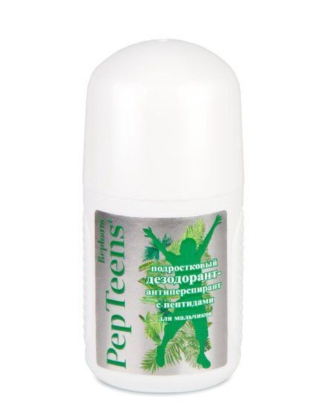 REPHARM PEPTEENS ДЕЗОДОРАНТ ПОДРОСТКОВЫЙ С ПЕПТИДАМИ ДЕЗОДОРАНТ ШАРИКОВЫЙ 80 МЛ №1