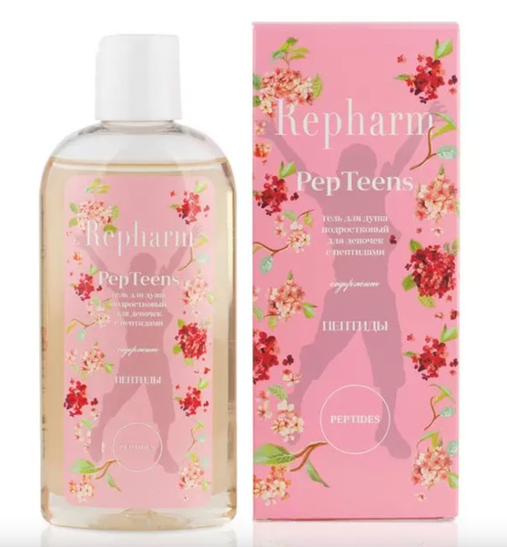 REPHARM PEPTEENS ГЕЛЬ Д/ДУША ПОДРОСТКОВЫЙ C ПЕПТИДАМИ Д/ДЕВОЧЕК ГЕЛЬ ДЛЯ ДУША 200 МЛ №1