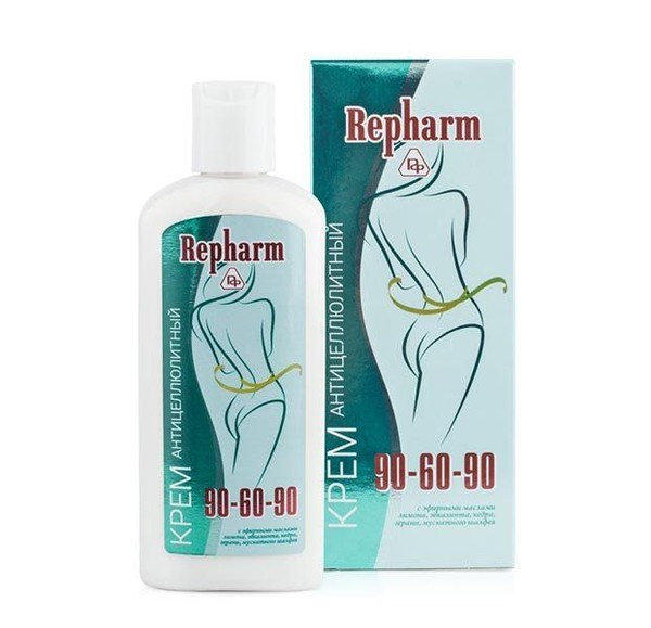 REPHARM КРЕМ АНТИЦЕЛЛЮЛИТНЫЙ 90-60-90 С ЭФИРНЫМИ МАСЛАМИ КОСМЕТИЧЕСКИЙ КРЕМ 150 Г №1