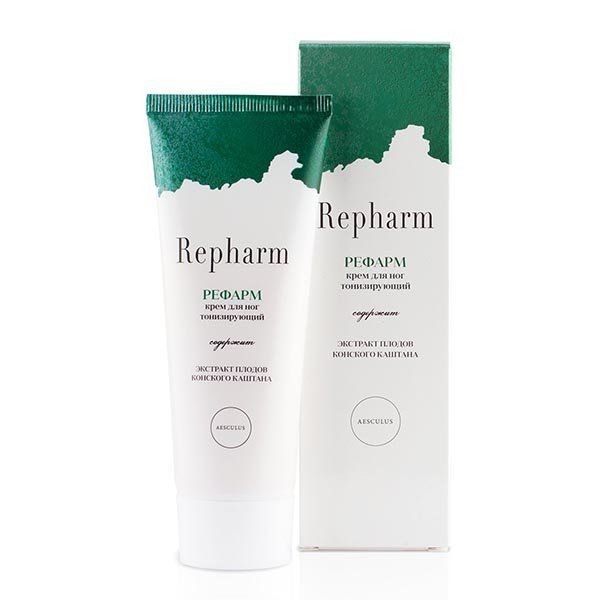 REPHARM КРЕМ Д/НОГ ТОНИЗИРУЮЩИЙ КОСМЕТИЧЕСКИЙ КРЕМ 70 МЛ №1