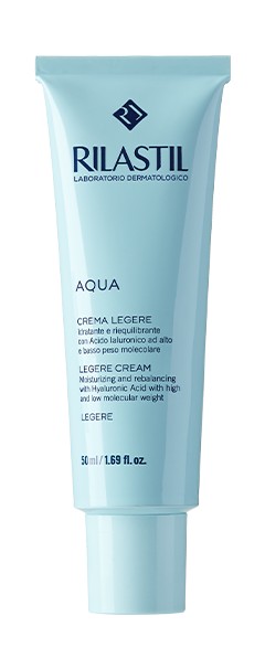 INSTITUTO GANASSINI RILASTIL AQUA LEGERE КРЕМ Д/ЛИЦА УВЛАЖНЯЮЩИЙ ВОССТАНАВЛИВАЮЩИЙ БАЛАНС КОСМЕТИЧЕСКИЙ КРЕМ  50 МЛ №1