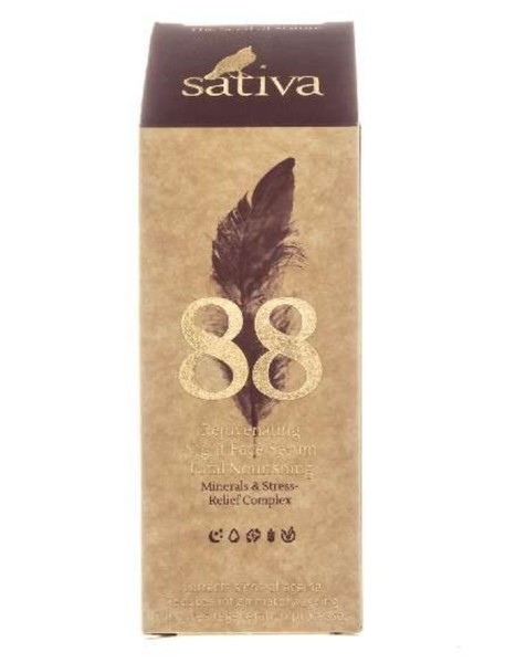 SATIVA 88 СЫВОРОТКА Д/ЛИЦА ОМОЛАЖИВАЮЩАЯ НОЧНАЯ КОМПЛЕКСНОЕ ПИТАНИЕ КОСМЕТИЧЕСКАЯ СЫВОРОТКА 20 МЛ №1