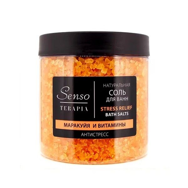 SENSO TERAPIA СОЛЬ-ПЕНА Д/ВАНН АНТИСТРЕСС STRESS RELIEF МАРАКУЙЯ/ВИТАМИНЫ ПЕНА ДЛЯ ВАНН 600 Г №1
