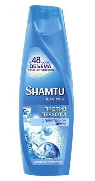 SHAMTU ШАМПУНЬ Д/ВОЛОС С ПЕРХОТЬЮ С ПИРИТИОНОМ ЦИНКА ШАМПУНЬ ПРОТИВ ПЕРХОТИ 360 МЛ №1