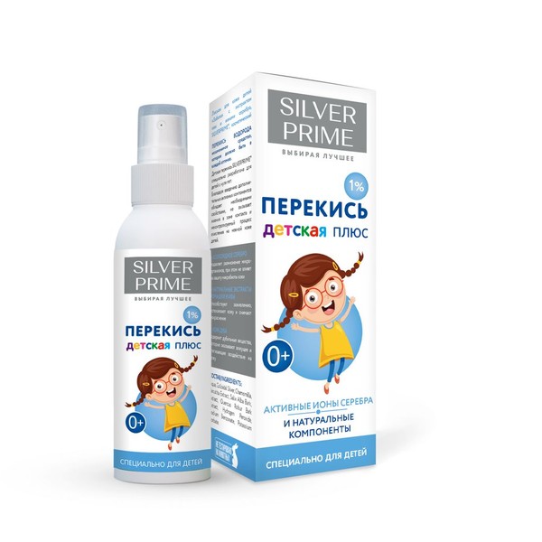 SILVERPRIME ПЕРЕКИСЬ ПЛЮС ЛОСЬОН Д/КОЖИ АНТИМИКРОБНЫЙ С ИОНАМИ СЕРЕБРА ДЕТСКИЙ КОСМЕТИЧЕСКИЙ ЛОСЬОН  100 МЛ №1
