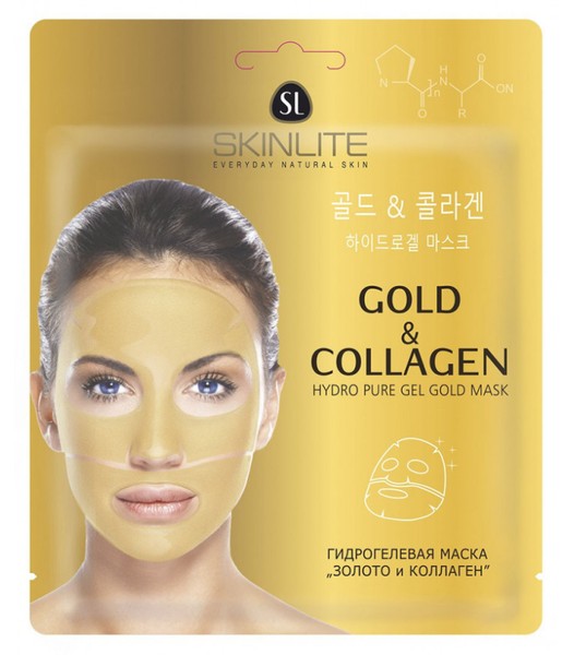 SKINLITE МАСКА ГИДРОГЕЛЬ ЗОЛОТО/КОЛЛАГЕН SL-689 МАСКА ГИДРОГЕЛЕВАЯ 27 Г №1