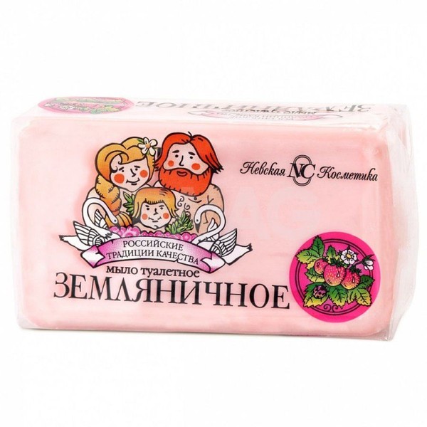 НЕВСКАЯ КОСМЕТИКА МЫЛО ТУАЛЕТНОЕ ЗЕМЛЯНИЧНОЕ МЫЛО 140 Г №1