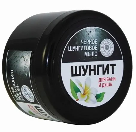 ПРИРОДНАЯ АПТЕКА ШУНГИТ ЧЕРНОЕ ШУНГИТОВОЕ МЫЛО ДЛЯ БАНИ И ДУША КОСМЕТИЧЕСКОЕ МЫЛО 500 МЛ №1