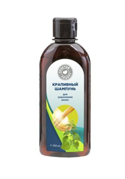 ПРОСТОЙ РЕЦЕПТ ШАМПУНЬ Д/УКРЕПЛЕНИЯ ВОЛОС КРАПИВНЫЙ ШАМПУНЬ ДЛЯ ВОЛОС  250 МЛ №1