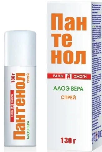 ПАНТЕНОЛ РАНЫ/ОЖОГИ АЛОЭ ВЕРА СПРЕЙ ДЛЯ ЛИЦА И ТЕЛА АЭРОЗОЛЬ 130 МЛ №1