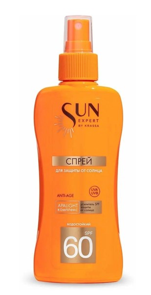 KRASSA SUN EXPERT СПРЕЙ Д/ЗАЩИТЫ ОТ СОЛНЦА SPF 60 КОСМЕТИЧЕСКИЙ СПРЕЙ  180 МЛ №1
