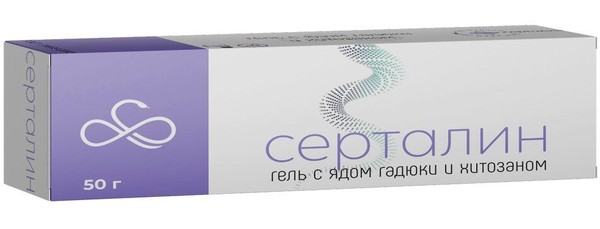 СЕРТАЛИН ГЕЛЬ Д/ЛИЦА/ТЕЛА С ЯДОМ ГАДЮКИ/ХИТОЗАНОМ КОСМЕТИЧЕСКИЙ ГЕЛЬ  50 МЛ №1