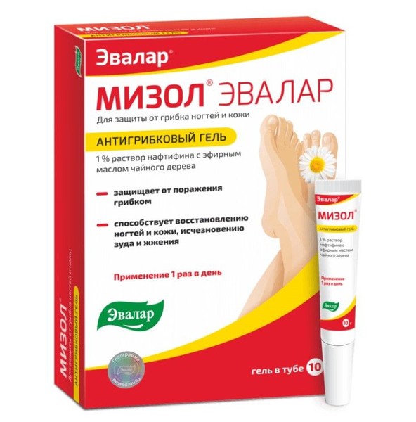 ЭВАЛАР МИЗОЛ ГЕЛЬ КОСМЕТИЧЕСКИЙ ГЕЛЬ 1% 10 Г №1