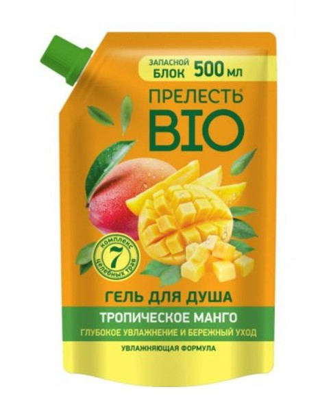 ПРЕЛЕСТЬ БИО ГЕЛЬ Д/ДУША ТРОПИЧЕСКОЕ МАНГО ГЕЛЬ ДЛЯ ДУША 500 МЛ №1