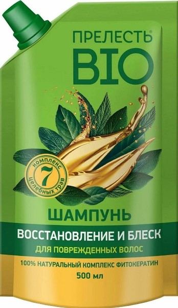 ПРЕЛЕСТЬ БИО ШАМПУНЬ Д/ПОВРЕЖДЕННЫХ ВОЛОС ФИТОКЕРАТИН ВОССТАНОВЛЕНИЕ И БЛЕСК ШАМПУНЬ 500 МЛ №1