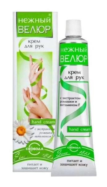 НОВЫЙ ВЕЛЮР КРЕМ Д/РУК В АСС КОСМЕТИЧЕСКИЙ КРЕМ 40 Г №1