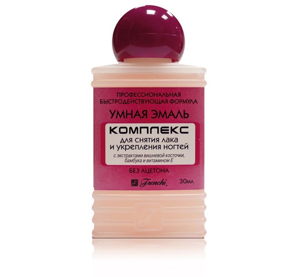FRENCHI УМНАЯ ЭМАЛЬ КОМПЛЕКС Д/СНЯТИЯ ЛАКА/УКРЕПЛЕНИЯ НОГТЕЙ ВИШНЯ/БАМБУК/ВИТ Е КОСМЕТИЧЕСКАЯ ЖИДКОСТЬ 30 МЛ №1