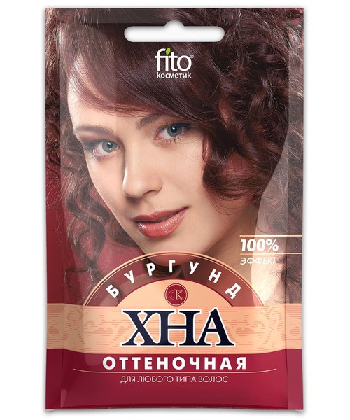 ФИТОКОСМЕТИК ХНА ОТТЕНОЧНАЯ БУРГУНД КРАСКА ДЛЯ ВОЛОС 25 Г №1