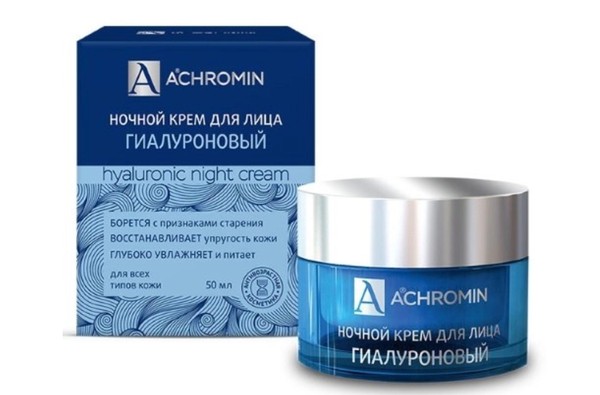 ACHROMIN ANTI-AGE КРЕМ Д/ЛИЦА НОЧНОЙ ГИАЛУРОНОВЫЙ КОСМЕТИЧЕСКИЙ КРЕМ 50 МЛ №1