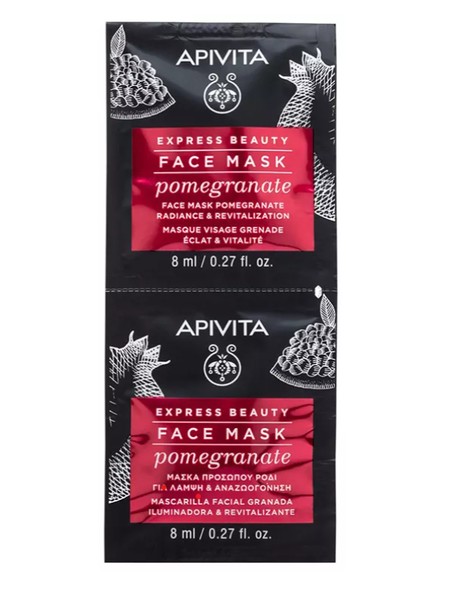 APIVITA EXPRESS BEAUTY МАСКА Д/ЛИЦА С ГРАНАТОМ СИЯНИЕ/ЖИЗНЕННАЯ СИЛА МАСКА ДЛЯ ЛИЦА 8 МЛ №2