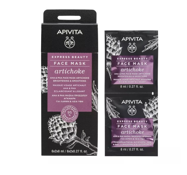 APIVITA EXPRESS BEAUTY МАСКА Д/ЗДОРОВОГО ЦВЕТА ЛИЦА С АРТИШОКОМ МАСКА ДЛЯ ЛИЦА 8 МЛ №2
