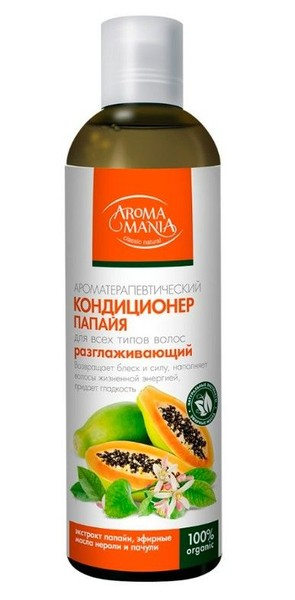 AROMA MANIA КОНДИЦИОНЕР ДЛЯ ВОЛОС ПАПАЙЯ РАЗГЛАЖИВАЮЩИЙ КОСМЕТИЧЕСКИЙ КОНДИЦИОНЕР 250 МЛ №1