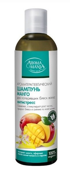 AROMA MANIA ШАМПУНЬ ДЛЯ ВОЛОС МАНГО АНТИСТРЕСС ШАМПУНЬ 250 МЛ №1