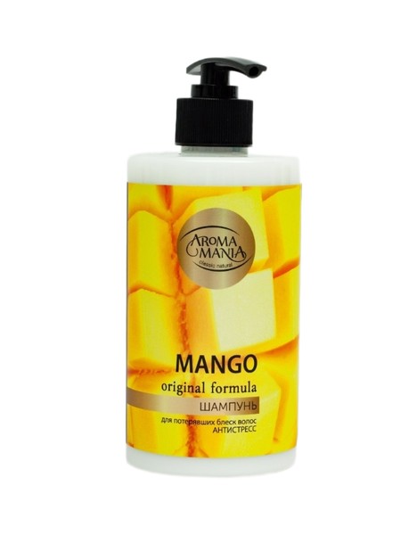 AROMA MANIA ШАМПУНЬ ДЛЯ ВОЛОС МАНГО АНТИСТРЕСС ШАМПУНЬ 450 МЛ №1