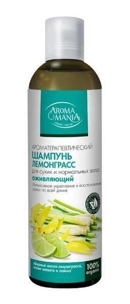 AROMA MANIA ШАМПУНЬ ДЛЯ ВОЛОС ЛЕМОНГРАСС ОЖИВЛЯЮЩИЙ ШАМПУНЬ 250 МЛ №1