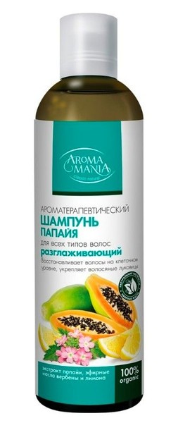 AROMA MANIA ШАМПУНЬ С ПАПАЙЕЙ Д/СУХИХ ВОЛОС ШАМПУНЬ ДЛЯ СУХИХ ВОЛОС 250 МЛ №1