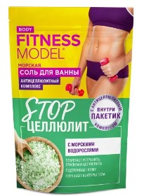 FITNESS MODEL НАБОР STOP ЦЕЛЛЮЛИТ (СОЛЬ ДЛЯ ВАННЫ МОРСКАЯ+АНТИЦЕЛЛЮЛИТНЫЙ КОМПЛЕКС) СОЛЬ ДЛЯ ВАННЫ 530 Г №1