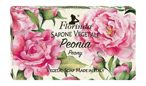 FLORINDA ЦВЕТЫ И ЦВЕТЫ МЫЛО ТУАЛЕТНОЕ ТВЕРДОЕ ПИОН КОСМЕТИЧЕСКОЕ МЫЛО  200 Г №1