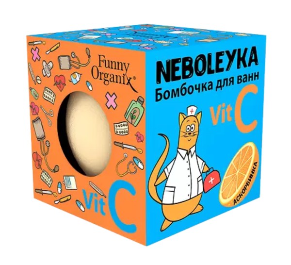 FUNNY ORGANIX БОМБОЧКА Д/ВАНН NEBOLEYKA КОСМЕТИЧЕСКИЕ СРЕДСТВА ДЛЯ РАСТВОРЕНИЯ 140 Г №1