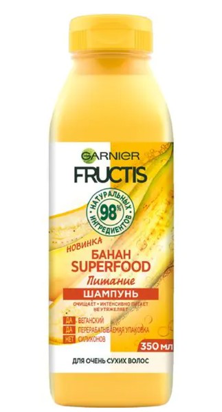 FRUCTIS ШАМПУНЬ SUPERFOOD БАНАН ШАМПУНЬ 350 МЛ №1