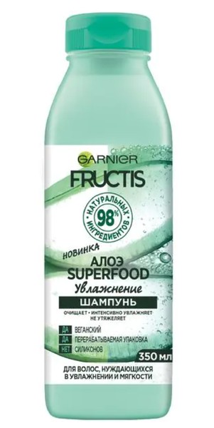 FRUCTIS ШАМПУНЬ SUPERFOOD АЛОЭ ШАМПУНЬ 350 МЛ №1