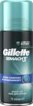 GILLETTE MACH3 ГЕЛЬ Д/БРИТЬЯ EXTRA COMFORT ЭКСТРАКОМФОРТ ГЕЛЬ ДЛЯ БРИТЬЯ 75 МЛ №1