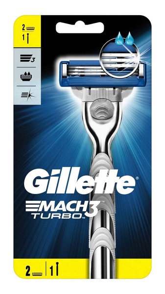 GILLETTE MACH3 TURBO БРИТВА + 2 КАССЕТЫ СТАНОК ДЛЯ БРИТЬЯ + КАССЕТЫ   №1